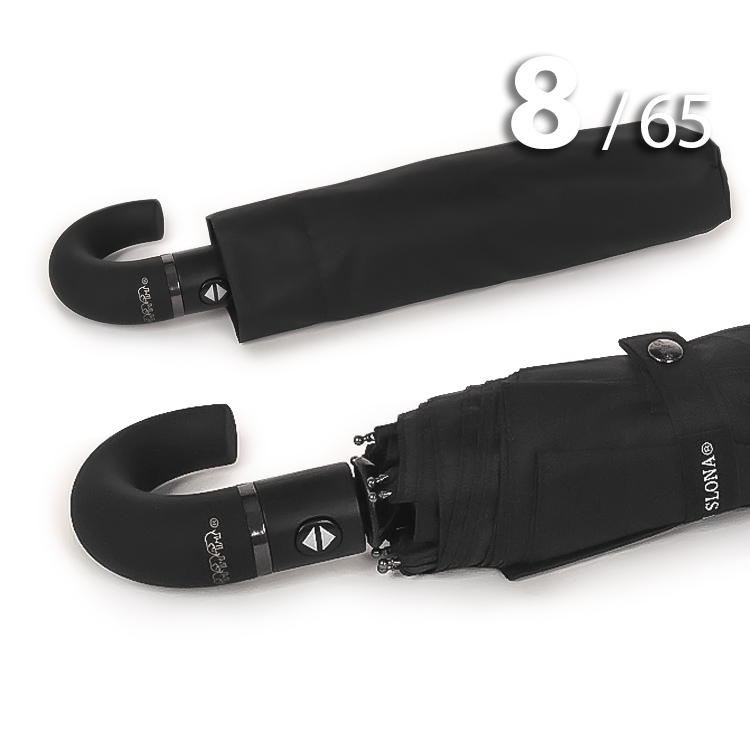 Зонт Три Cлона M-6802 Черный, мужской