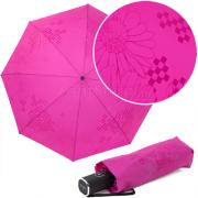 Компактный облегченный зонт Три Слона L-4898 (C) 17910 Цветы бабочки Ярко-Розовый