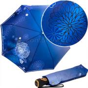 Зонт женский Три Слона L-3680 (D) 18017 Цветы Графика Синий