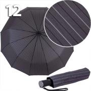 Зонт Три Слона M-7121 (15830) Серый/Полоса серо-черная, мужской