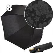 Зонт Три Слона L-3806 (J) 18710 Цветы Черный, женский