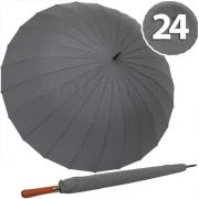Зонт трость Ame Yoke L65-24BW (03) Серый