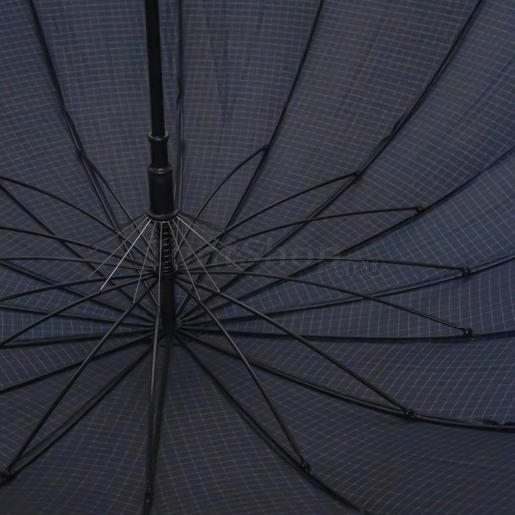 Зонт трость Ame Yoke L70-CH (16) Клетка, Синий