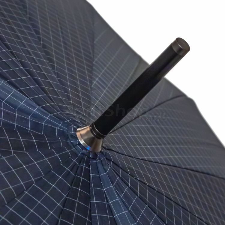 Зонт трость Ame Yoke L70-CH (16) Клетка, Синий