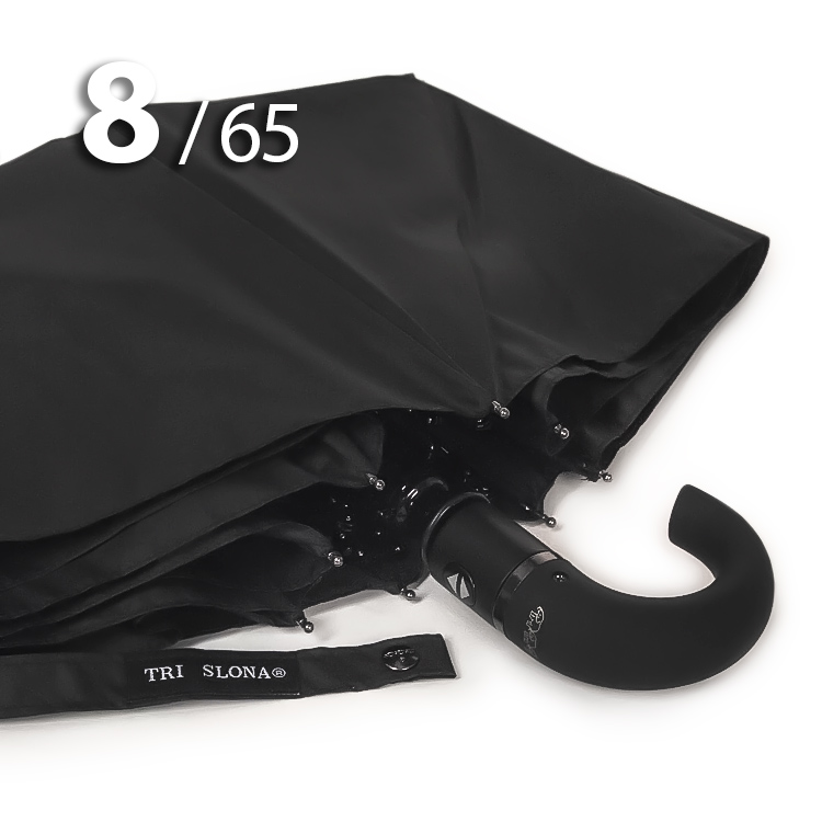 Зонт Три Cлона M-6802 Черный, мужской