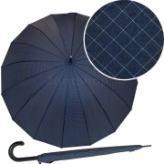 Зонт трость Ame Yoke L70-CH (16) Клетка, Синий