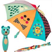 Зонт детский PIERRE VAUX 4020 29 Медведь ручка дерево мятного цвета
