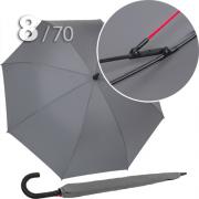 Зонт трость Ame Yoke L70-8S (03) Серый (усиленный, при ветре не выворачивается)