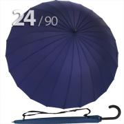 Зонт трость Ame Yoke L90-24 (02) Синий (супер большой купол, чехол на лямке, 24-спицы)